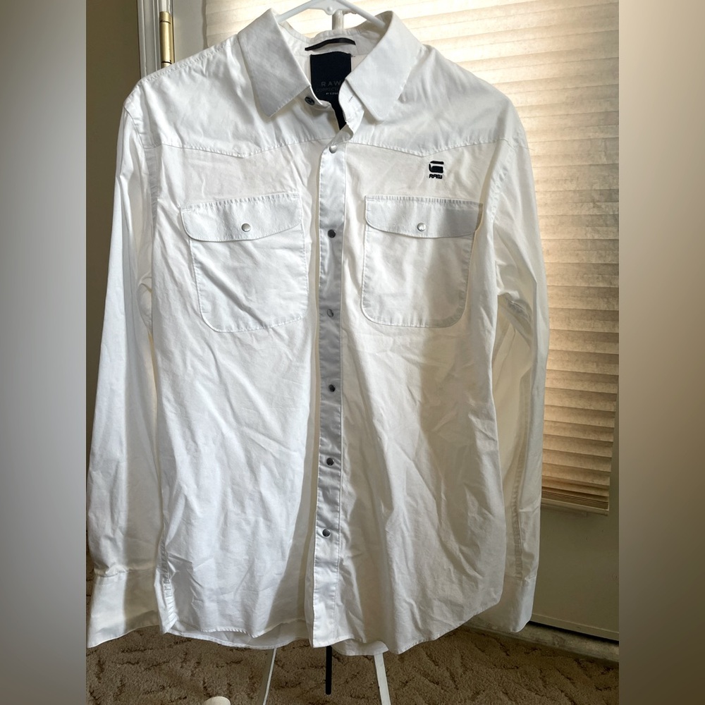 Raw by G Star Snap up Long Sleeve Shirt